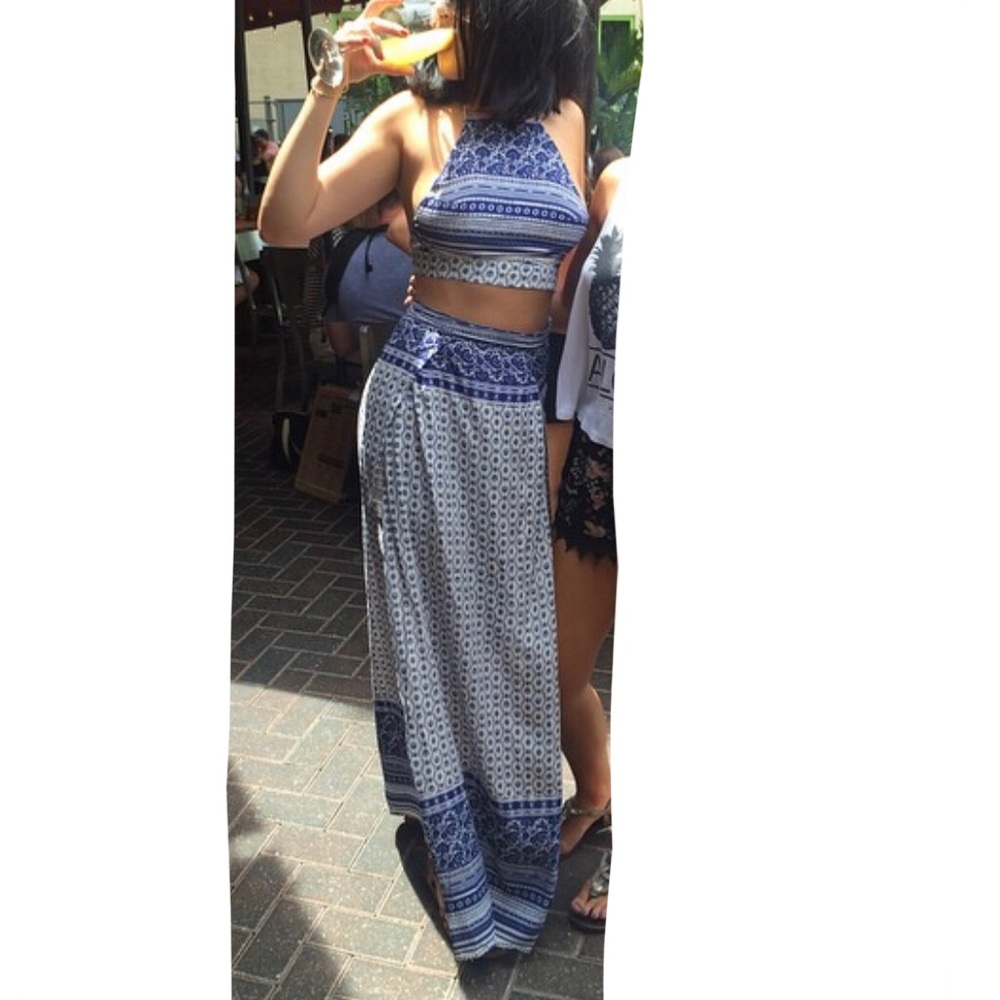 Boutique skirt + crop top matching set